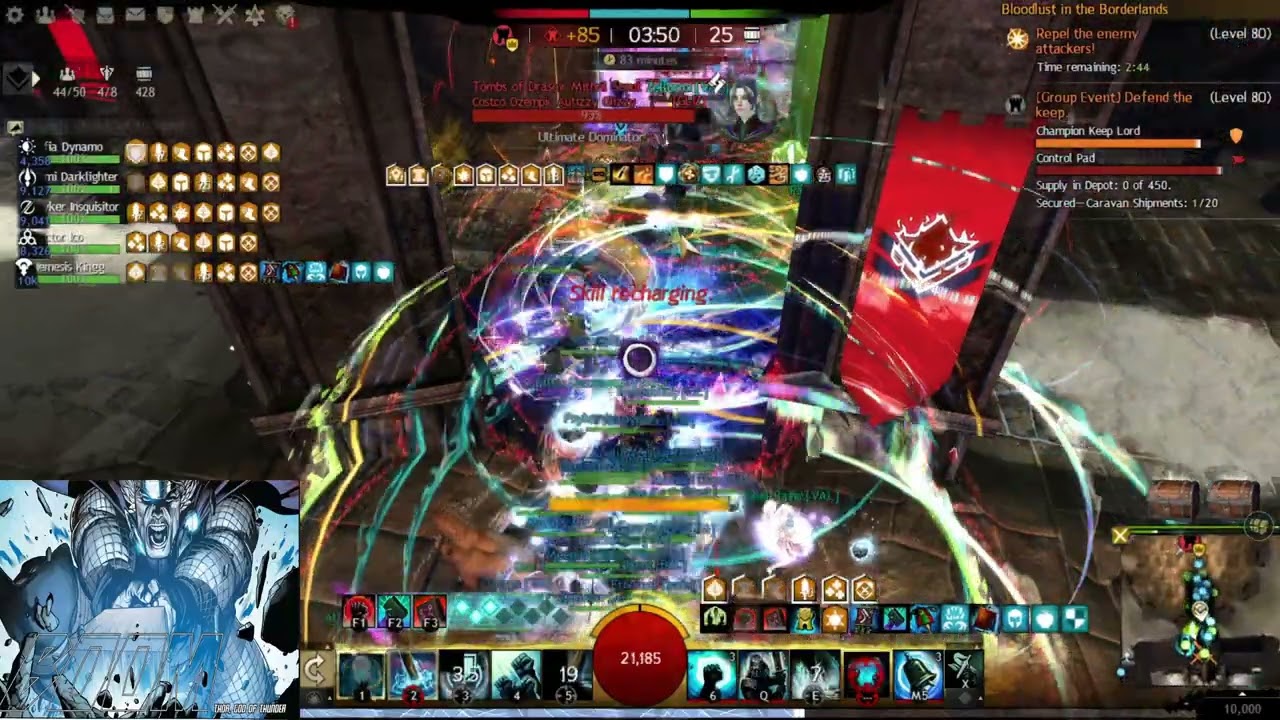 #GW2 #WvW #TM vs KnT/BOMB & FOXY/Blis
