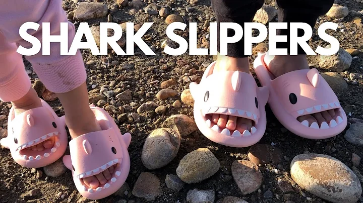 Shark Slippers | Novelty Open Toe Cloud Slippers Sandals