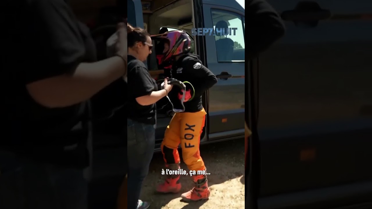 Émy, 14 ans, championne de motocross