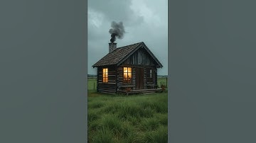 No people, just rain and wind... 🌧️🏚️