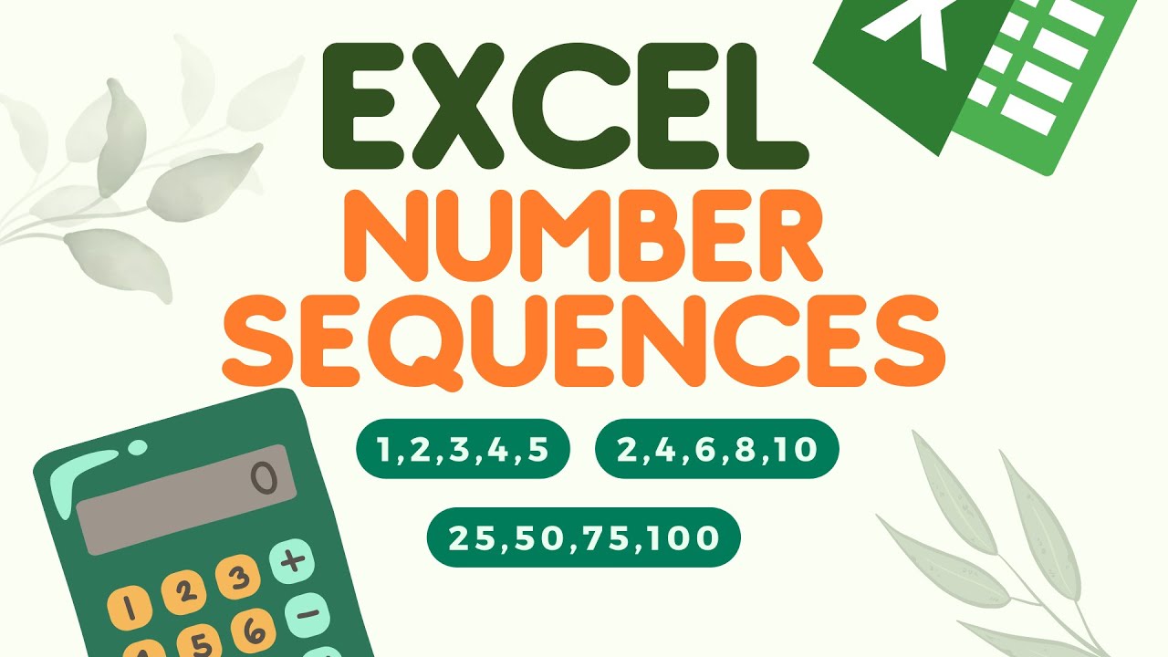 How To Add Numbers In A Sequence In Microsoft Excel - MS Excel Tutorial ...