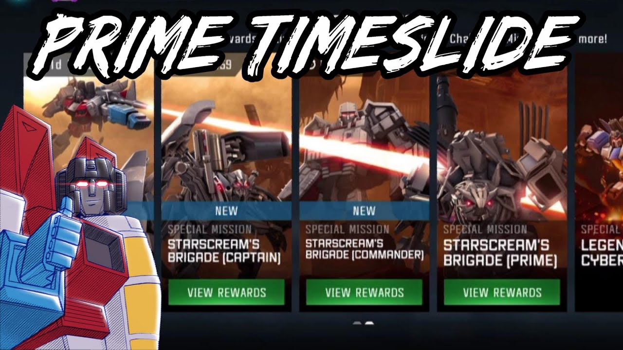 Time Slide Starscream's Brigade Prime Difficulty Transformers