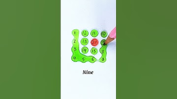 Draw a starlight line with numbers 1 to 21 #drawing #line #maths #quiz #shorts