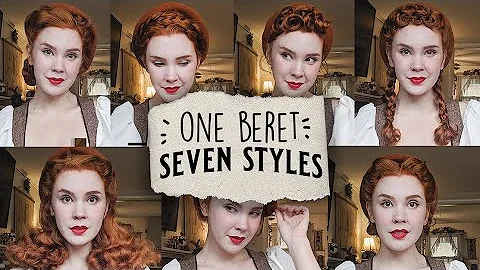 One Beret, Seven Styles! || Vintage Hair Tutorial