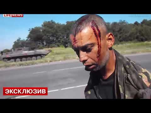 Ополченцы разгромили батальон 'Айдар' (Украина, Юго-Восток) Луганская Народная Республика