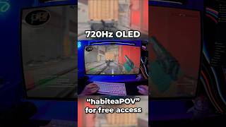 Do you see the difference?! 🤔👀 #cs2 #asmr #gamingsetup #720hz #oled