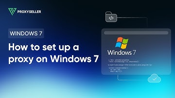 Configuring a proxy server on Windows 7
