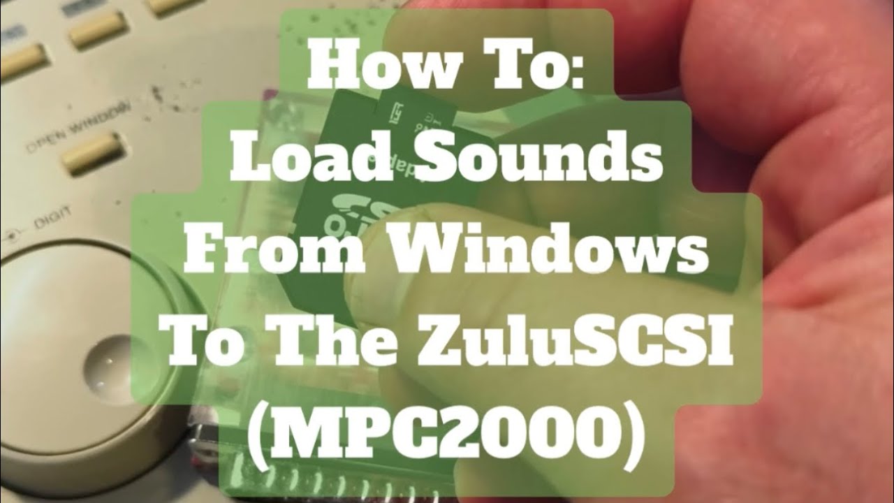 How To Load Sounds From Windows To The ZuluSCSI (AKAI MPC2000) - YouTube