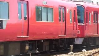 名鉄3500系3509F+3100系3104F急行岐阜行き 国府(NH04)到着→発車