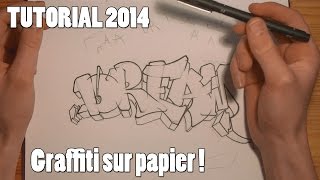 TUTORIAL: LEARNING GRAFFITI ON PAPER (Beginner / English) [HD 1080] screenshot 4