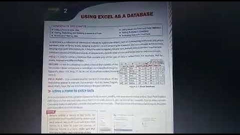 Ch-2-Excel As A Database-Enter Data through-Form-Part-1, Class-7, Computer, Video by Anand Vijay.