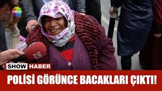 Polisi Görünce Bacakları Çıktı