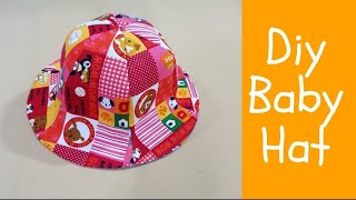 Diy baby hat | lovely baby hat sewing project | 戴上这种花帽太可爱了吧❤❤