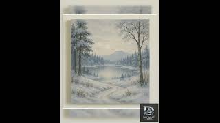 Magical Winter Night Landscape Wall Art | Glowing Forest Scene| Enchanted Nature Decor | Fantasy ...