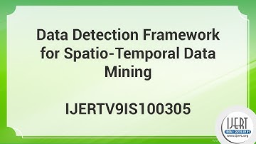 Data Detection Framework for Spatio-Temporal Data Mining
