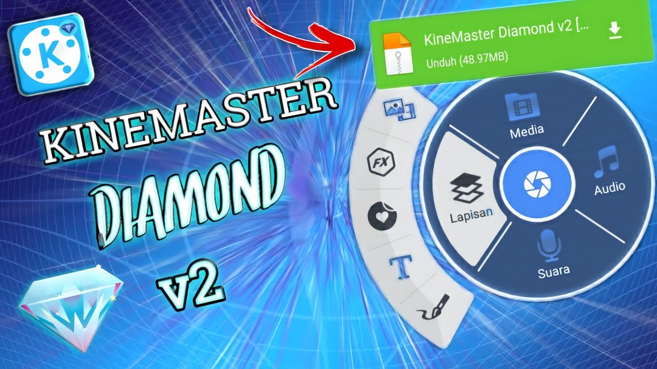 Download Kinemaster Diamond Terbaru 2020 Link Mediafire & Mendukung