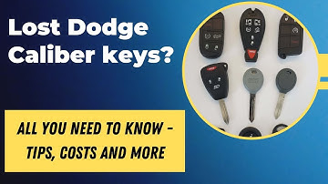 Dodge Caliber Key Replacement - How to Get a New Key. (Tips to Save Money, Costs, Keys & More.)