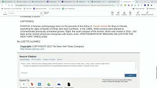 Gale Databases for News Articles Content