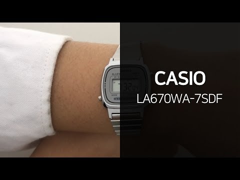 카시오 LA670WA-7SDF 빈티지디지털 메탈시계 리뷰 영상 - 타임메카