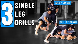3 Single Leg takedown drills: BJJ Basics