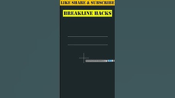 Break line Command #shorts #autocad #autocadtips