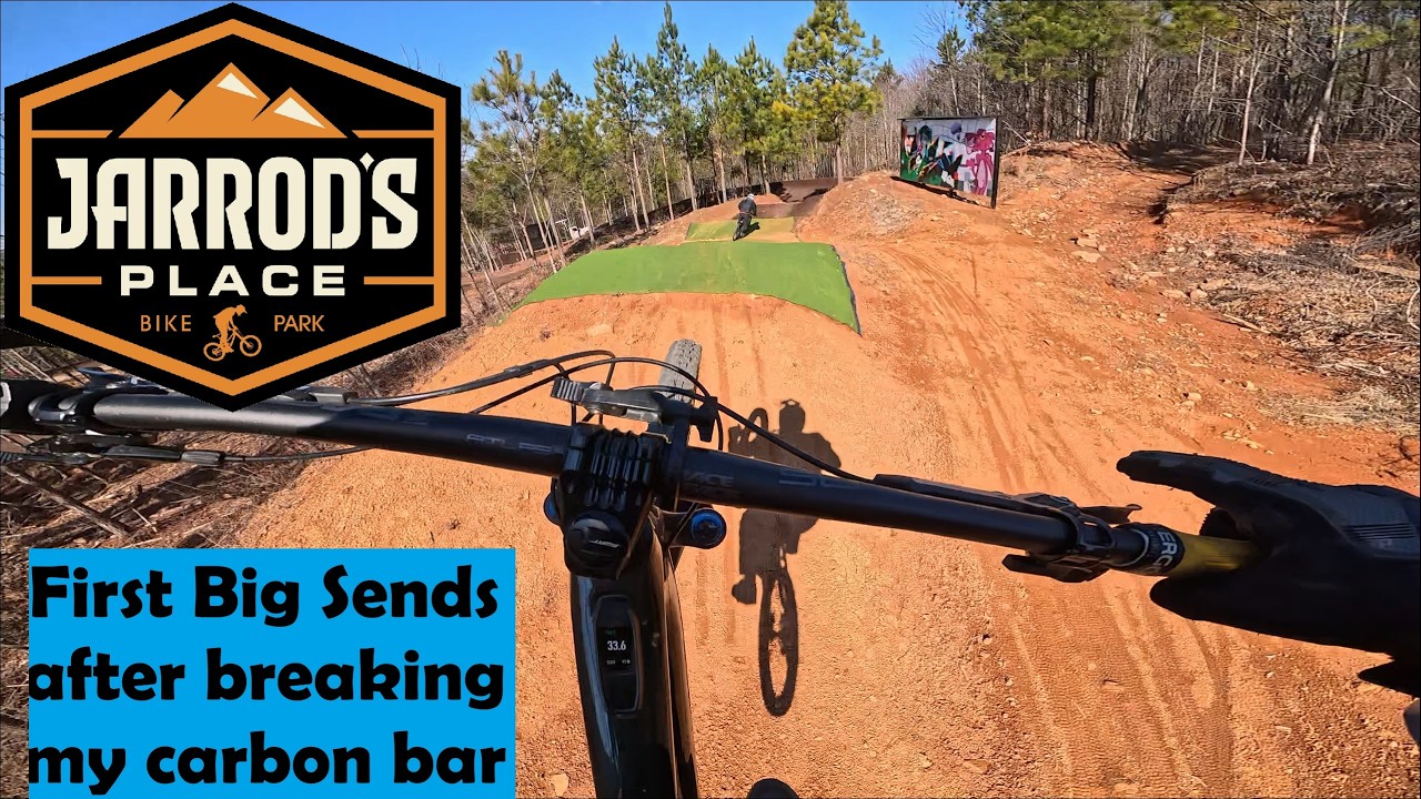 First downhill park laps after destroying my carbon bars -- Jarrod's Place in Summerville GA