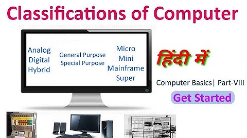 Classifications of Computer in Hindi  | Analog, Digital and Hybrid Computer