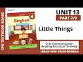 ENGLISH Class 4 Unit 13 | Little Things | Part 2/3