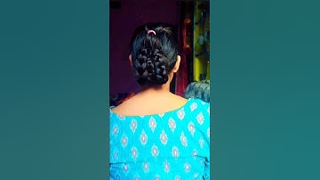 try this easy hair bun #youtubeshorts #easy#bun #hairstyles #shortvideo #shortsfeed