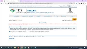 Error in establishing connection with TRACES Websocket Esigner. Please ensure that WebSigner Setup