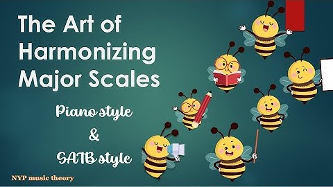 The Art of Harmonizing Major Scales: Piano Style & SATB Style | Music Theory | Harmonization