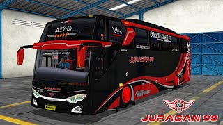 MOD BUSSID TERBARU | MOD BUSSID JETBUS 3 + | LIVERY BUSSID JURAGAN 99 screenshot 2