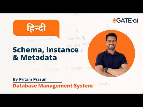 Hindi - Schema, Instance & Metadata Explained | eGATE.ai's GATE DS & AI Prep