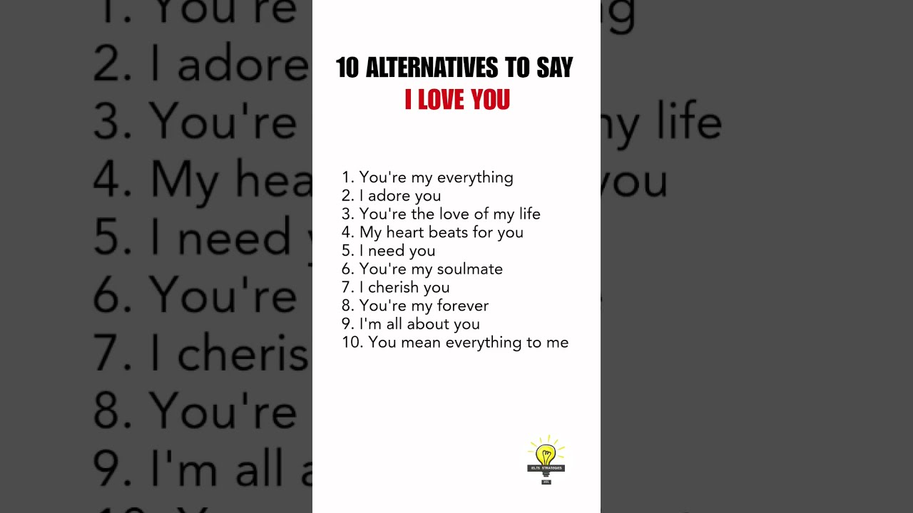 10 Different Ways To Say I Love You 