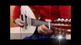 Turkish Electric acoustic Oud half cut high quality عود تركي