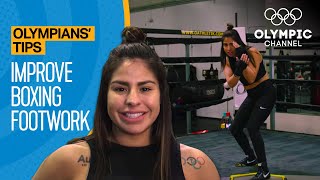 Boxing Footwork Drills ft. Marlen Esparza | Olympians' Tips