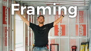 Framing Our DIY SHIPPING CONTAINER Home Step by Step | Ep. 4