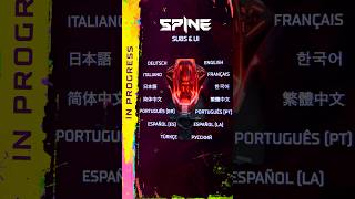SPINE will be fully localized (VO & text) in English. Additionally, text localization…