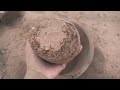 Dusty pure red dirt dry clay pot crumbling 😍❤️