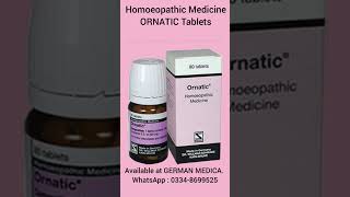 Homoeopathic  Medicine. Ornatic Tablets. Dr Willmar Schwabe Germany screenshot 5