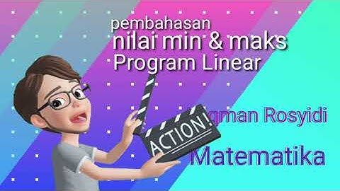 PROGRAM LINEAR - Nilai Optimum (min & maks)