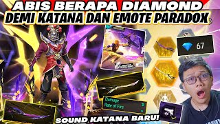 CUMAN MODAL DIAMOND SEGINI! LANGSUNG DAPET KATANA DAN EMOTE PARADOX 3 JUTA COY!!