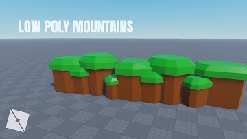 Make Low Poly Mountains in Roblox Studio | 1 Minute Roblox