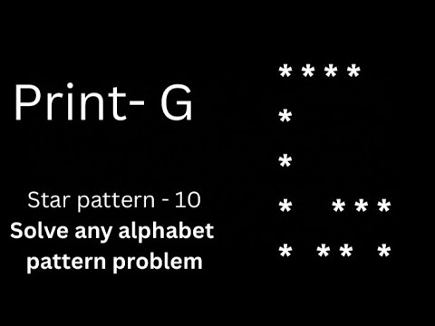 How to solve any alphabet pattern in Java || interview alphabet ...