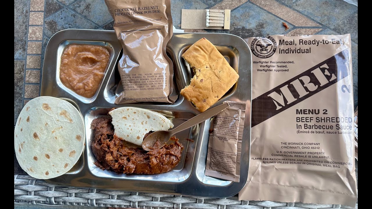 Trying 24 MRE meals: Part 2 (beef shredded in BBQ sauce)