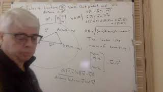 Linear Algebra Lecture 13 Norm Dot Product Distance