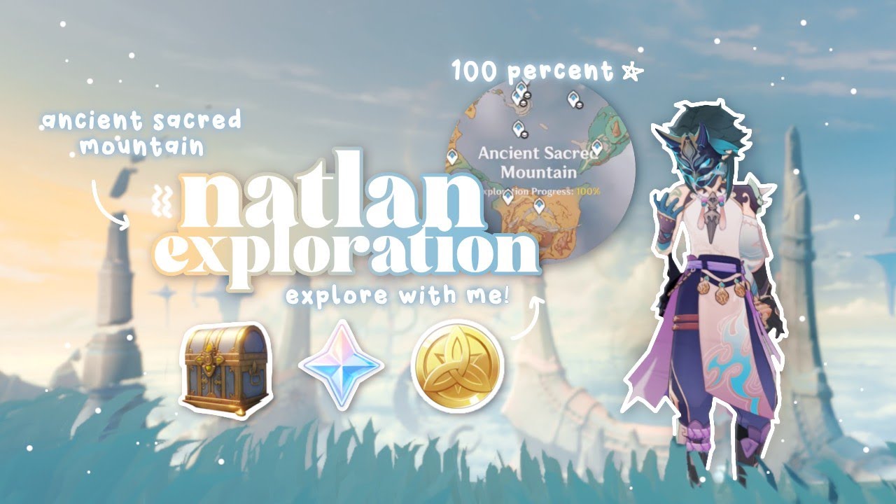 explore natlan with me pt.2 ༄˖°.🌋.ೃ࿔*:･ | cozy genshin gameplay •