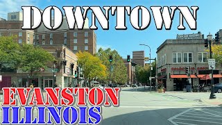Evanston - Illinois - 4K Downtown Drive