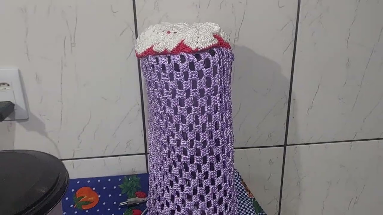 Capa de crochê de liquidificador 