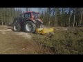 Clearing property after harvesting and before building MeriCrusher MJ-2.3 ST PTO-Mulcher